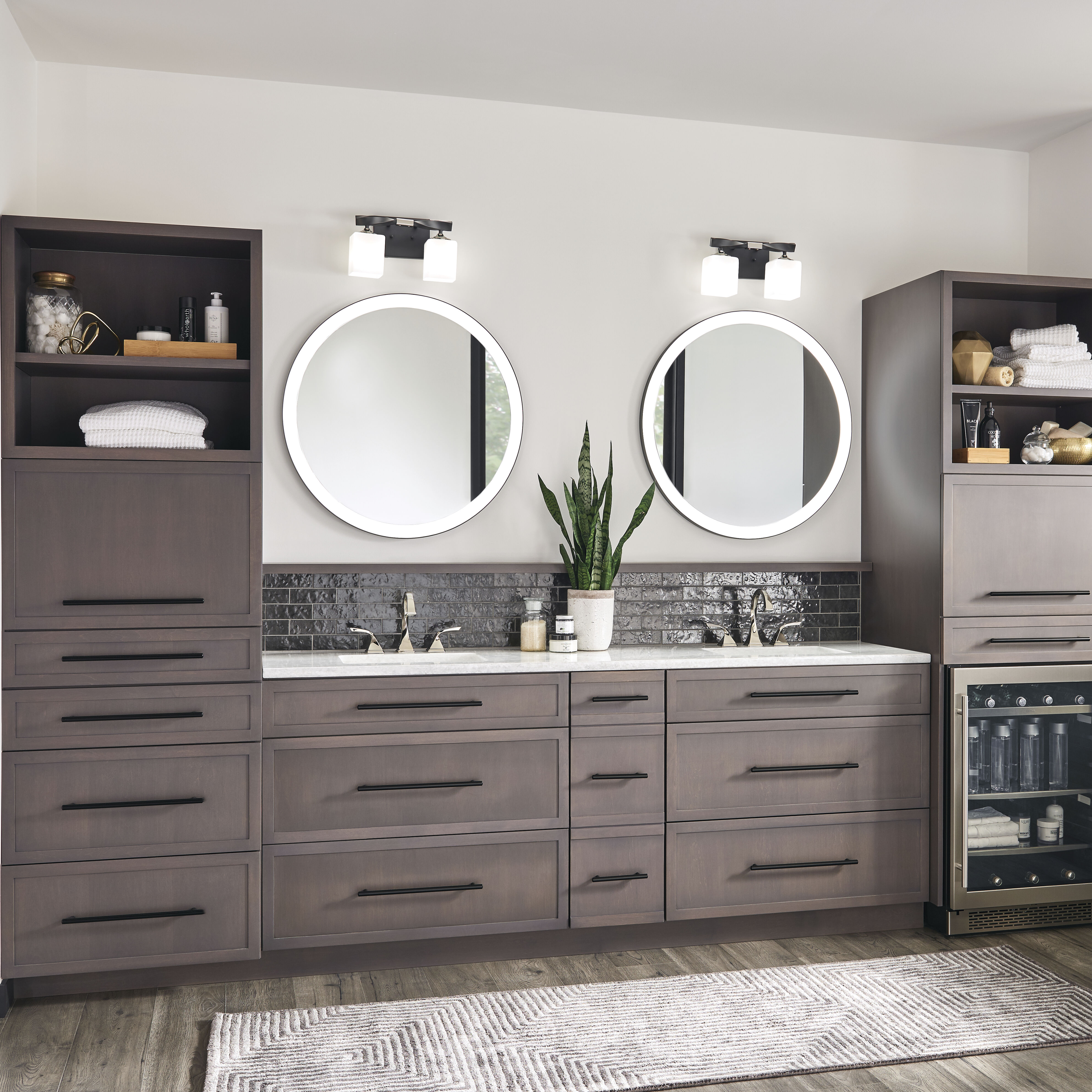 Ryame 31.5 X 31.5 inch Matte Black Wall Mirror