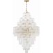 Addis 20 Light 31.5 inch Aged Brass Chandelier Ceiling Light in Clear