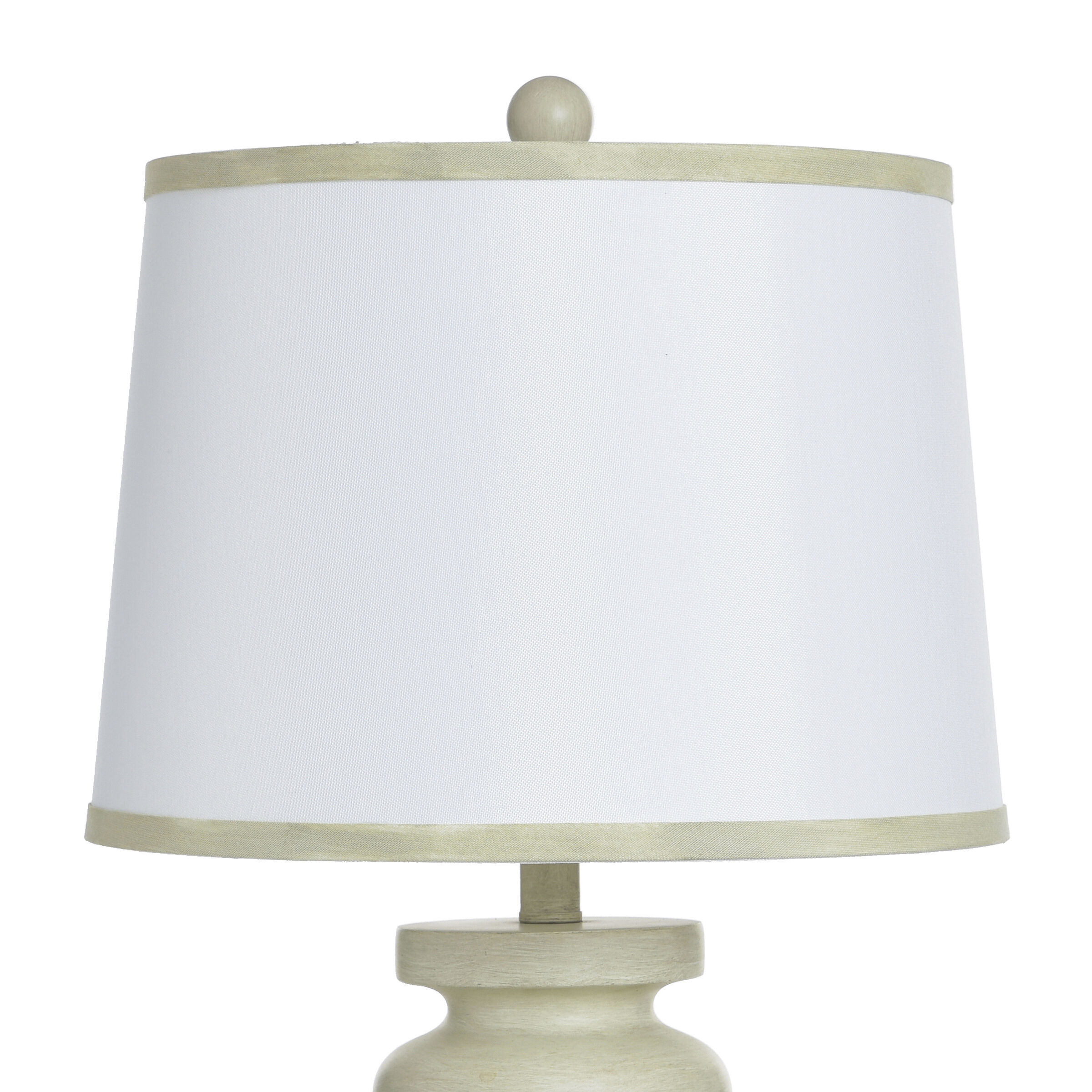 Abbott 30.5 inch 100 watt Pettye Ivory and White Table Lamp Portable Light