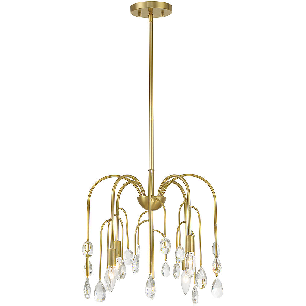 Anholt 4 Light 16.5 inch Noble Brass Convertible Semi-Flush or Pendant Ceiling Light