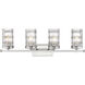 Archer 4 Light 32.75 inch Polished Nickel Vanity Wall Light
