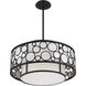Mosaic 4 Light 24 inch Oil Rubbed Bronze Pendant Ceiling Light