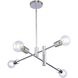 Canada 4 Light 30.9 inch Chrome Chandelier Ceiling Light