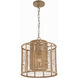 Jayna 1 Light 12.5 inch Burnished Silver Mini Chandelier Ceiling Light