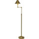 Arden 62 inch 60 watt Polished Brass Floor lamp Portable Light