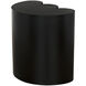 Bast 25 X 24 inch Matte Black Side Table