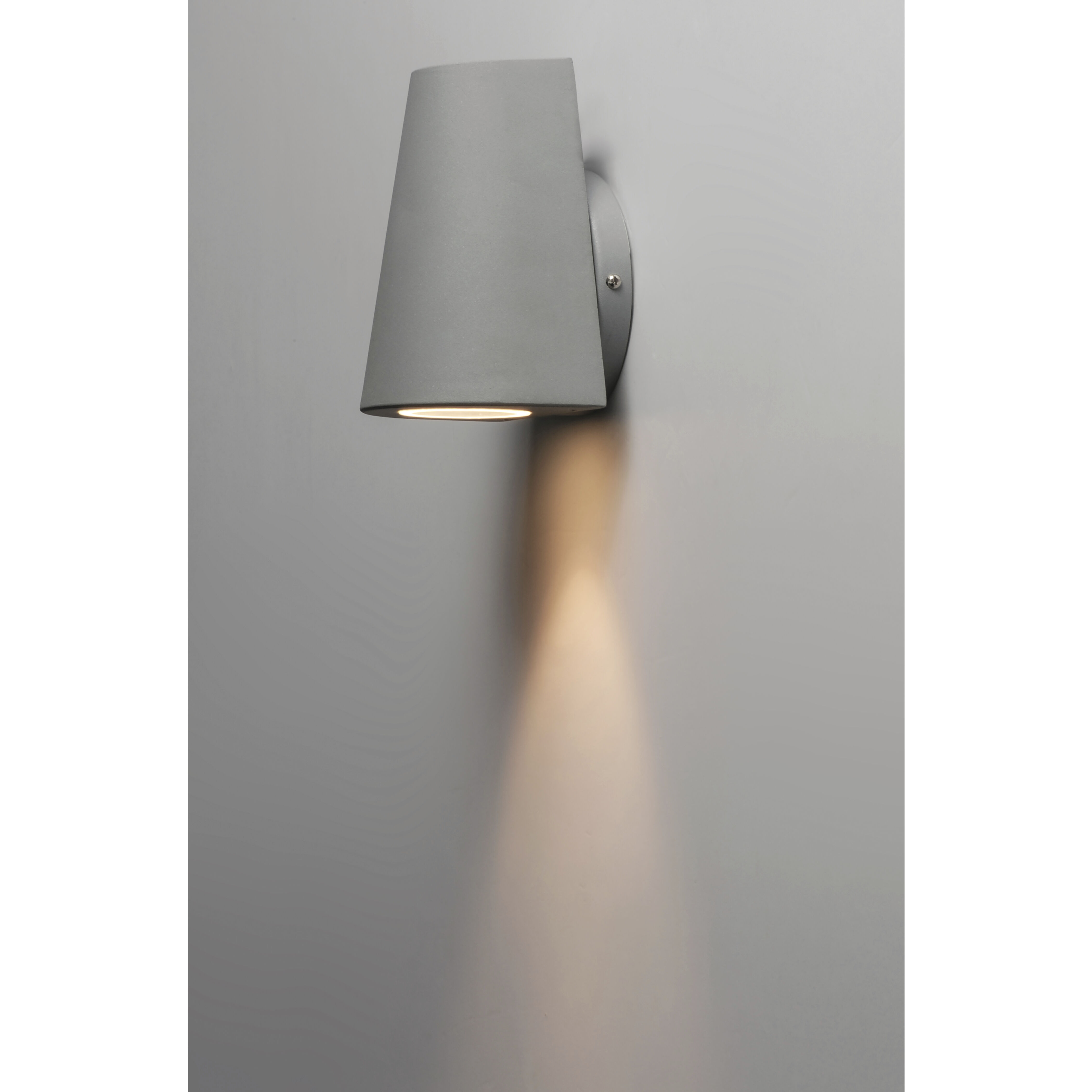 Mini LED 6 inch Silver Outdoor Wall Mount