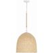 Jasper 3 Light 16 inch Matte White Pendant Ceiling Light