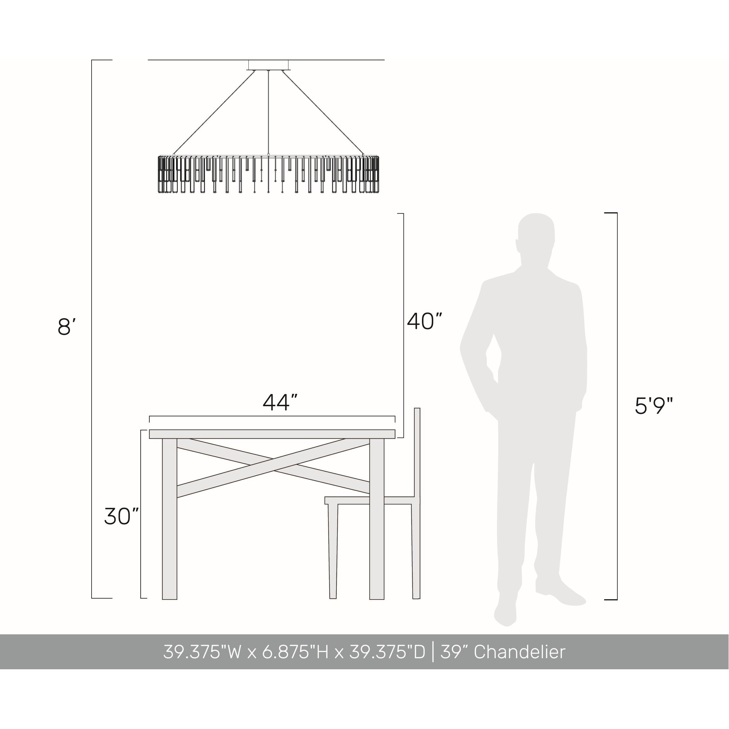 Lucerna 39.38 inch 34.56 watt Stainless Steel Gold Chandelier Ceiling Light