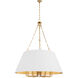 Karnes 12 Light 42 inch Aged Brass Pendant Ceiling Light