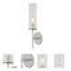 Alford 1 Light 5 inch Polished Nickel Bathroom Wall Sconce Wall Light