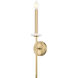 Gaultier Wall Sconce Wall Light in Modern Gold