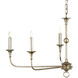 Nottaway 5 Light 36 inch Champagne Chandelier Ceiling Light, Small