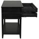 Colonial 35 X 32 inch Distressed Black Side Table, 2 Drawer