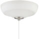 Elegance LED White Frost Fan Bowl Light Kit, Universal Mount