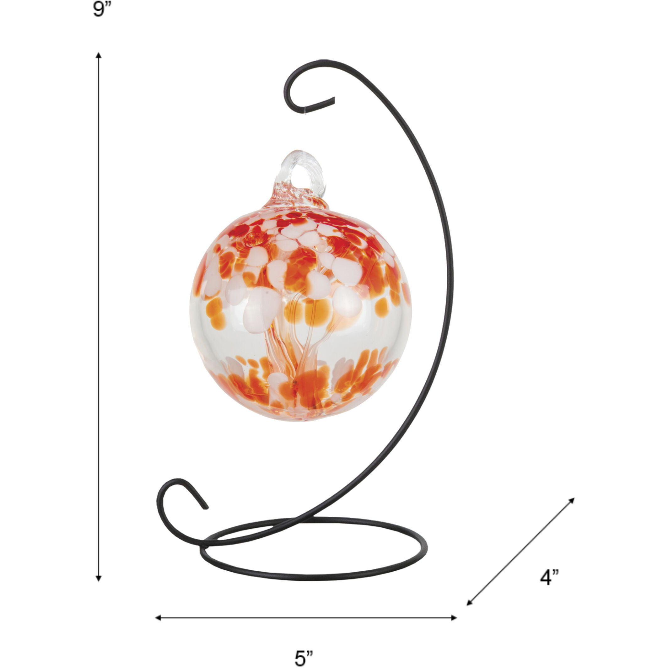 Tree Of Life Multi-color Art Glass Orb