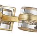 Splash LED 18.25 inch Gold Leaf Bath And Vanity Wall Light, Clear Pressed Glass