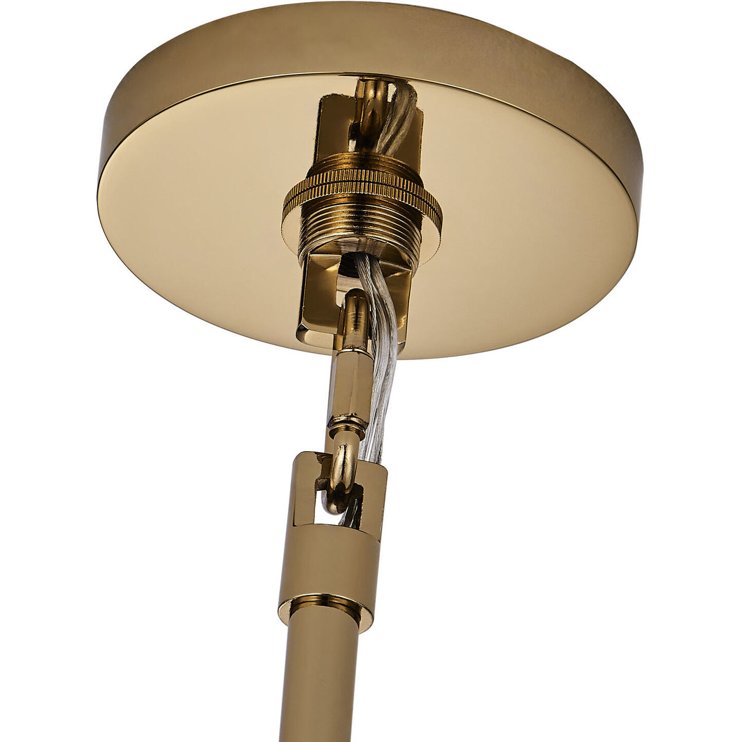 Hortensia 5 Light 24.5 inch Polished Winter Brass Pendant Ceiling Light