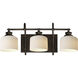 Bisque 3 Light 24 inch Oil Rubbed Bronze Bath Vanity Wall Light
