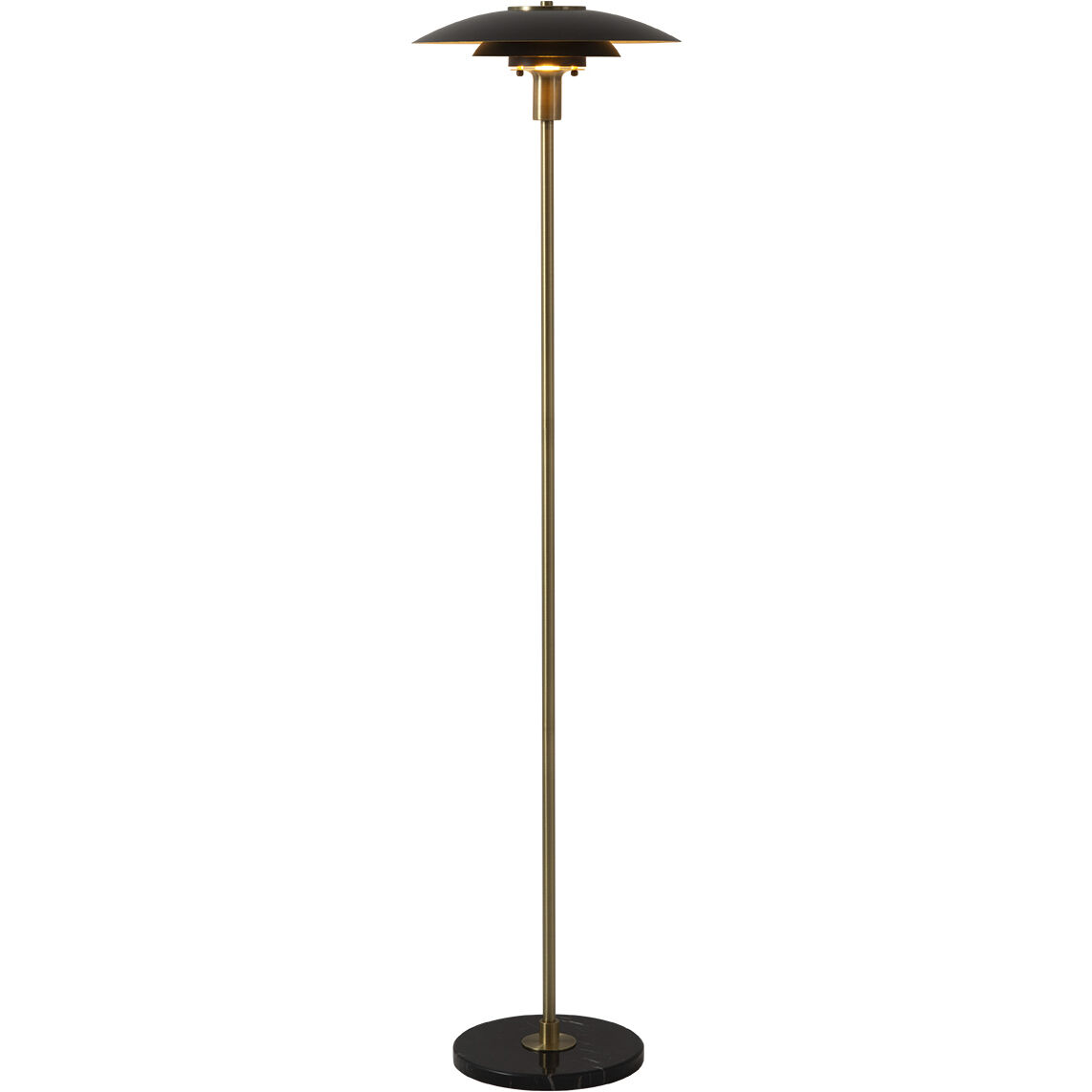 Rancho Mirage 61 inch 23.00 watt Matte Black and Weathered Brass Floor Lamp Portable Light