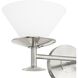 Tremolo 2 Light 20 inch Brushed Nickel and Polished Nickel Vanity Light Wall Light