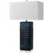 Easdale 30 inch 150 watt Navy Table Lamp Portable Light