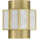 Gideon 2 Light 10 inch Warm Brass Wall Sconce Wall Light