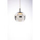 Swank LED 11.75 inch Polished Chrome Multi-Light Pendant Ceiling Light