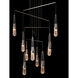 Link 10 Light 35 inch Sterling Mobile Pendant Ceiling Light in Clear Bubble