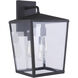 Olsen 3 Light 19 inch Midnight Outdoor Wall Lantern