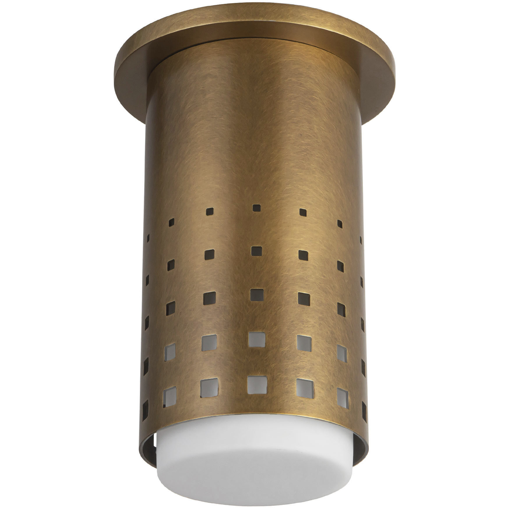 Astoria 1 Light 4.63 inch Vintage Brass Semi-Flush Mount Ceiling Light