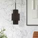 Sentosa 1 Light 7 inch Black Pendant Ceiling Light