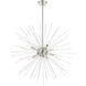 Uptown 8 Light 34 inch Brushed Nickel Foyer Chandelier Ceiling Light, Large