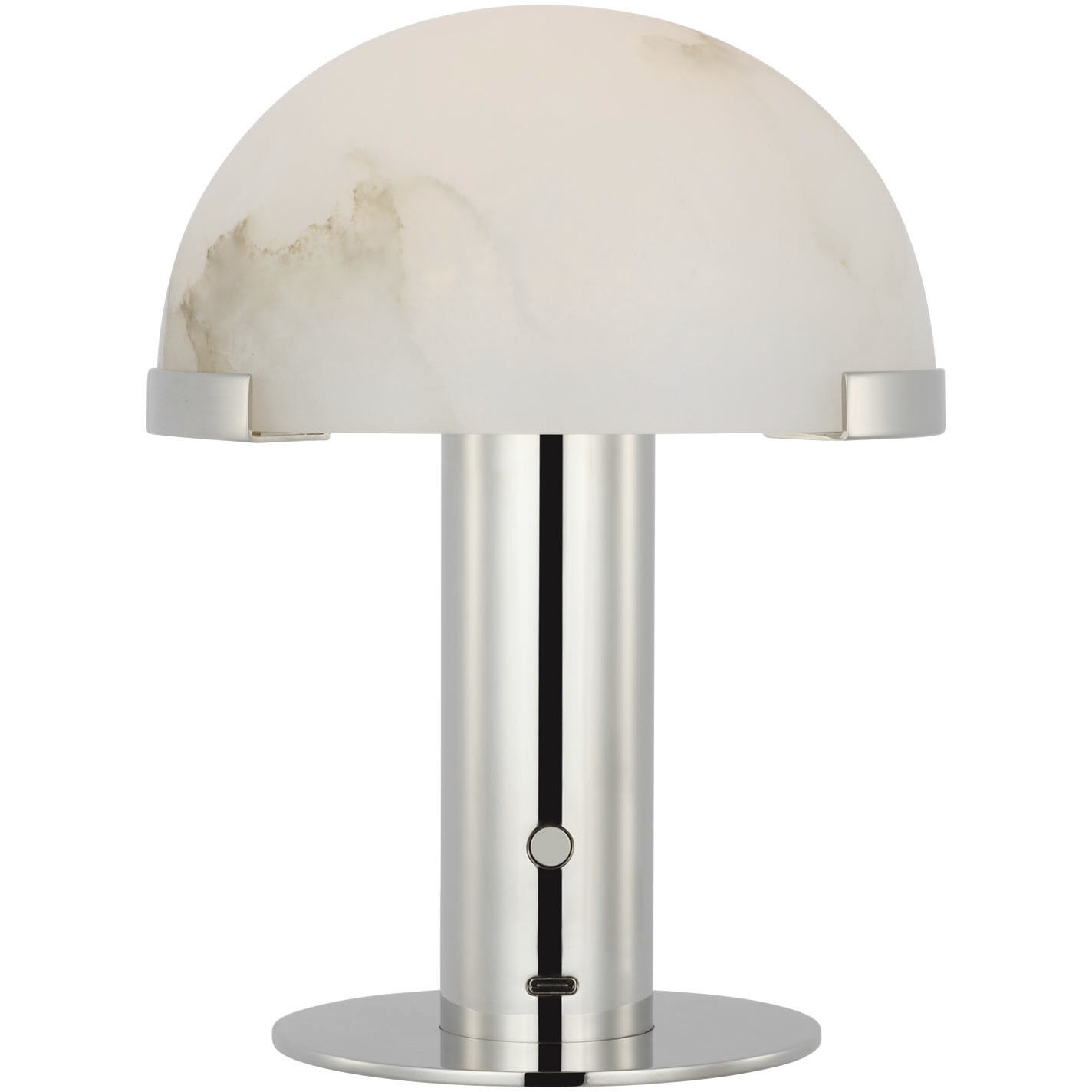 Kelly Wearstler Melange 8 inch 2 watt Polished Nickel Rechargeable Accent Lamp Portable Light