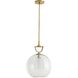 Estribo 1 Light 16 inch Antique Brass Pendant Ceiling Light