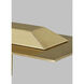 Sean Lavin Ponte LED 50 inch Natural Brass Linear Suspension Ceiling Light in LED 90 CRI 3000K 277V, Integrated LED