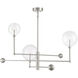 Modern LED 46 inch Brushed Nickel Chandelier Ceiling Light