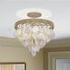 Aurelia's Cove 4 Light 17 inch Autumn White Semi Flush Ceiling Light