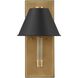 Mcgill 1 Light 8.75 inch Natural Brass Wall Sconce Wall Light