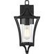 Belgrade 1 Light 16 inch Black Outdoor Wall Sconce