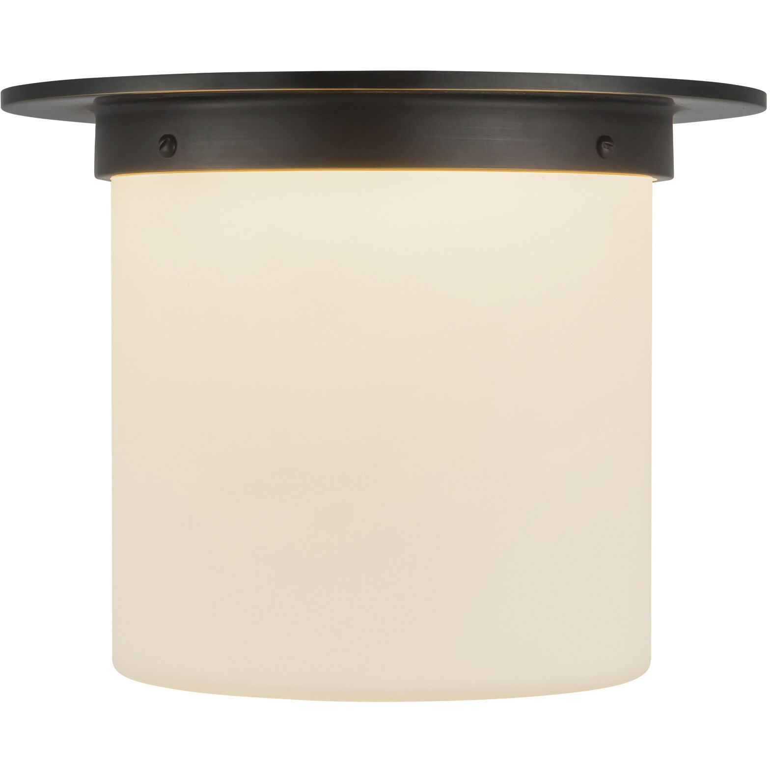 Mineral 1 Light 11.13 inch Urban Bronze and Matte Opal Glass Flush Mount Ceiling Light in Opal Glass Shade