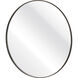Beni 24 X 24 inch Black Wall Mirror