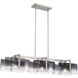 Aenon 3 Light 40.5 inch Pewter Island Light Ceiling Light