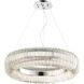 Beaming Around 8 Light 27 inch Chrome Pendant Ceiling Light