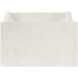 Mabel Marble 1 drawer Nightstand in White