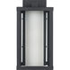 Adler 1 Light 12 inch Black Outdoor Wall Light 