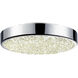 Dazzle LED 8 inch Polished Chrome Surface Mount Ceiling Light