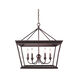 Davenport 5 Light 24 inch Etruscan Bronze Chandelier Ceiling Light