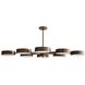 Linus 8 Light 52 inch Heirloom Brass Chandelier Ceiling Light