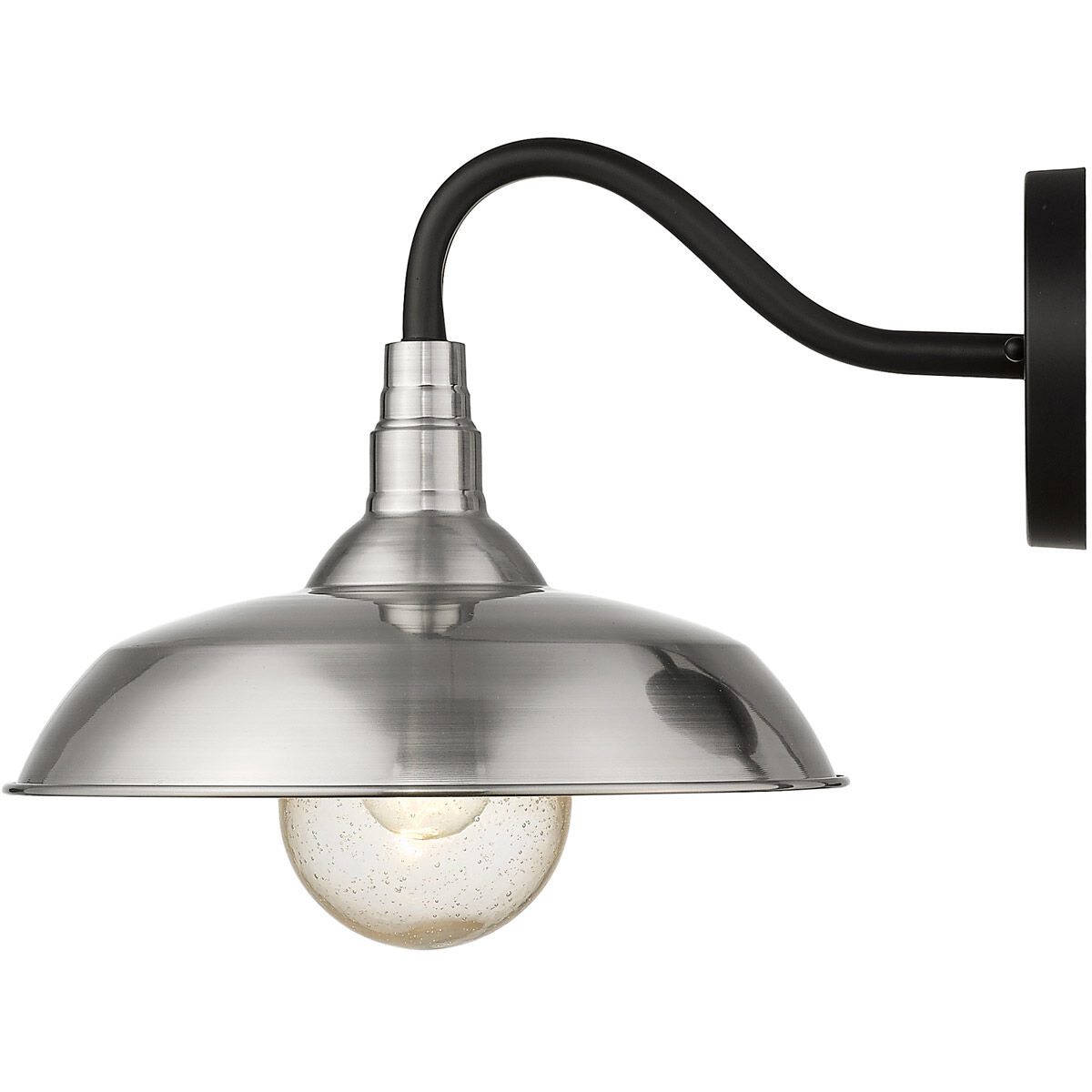 Burry 1 Light 14 inch Satin Nickel Exterior Wall Mount